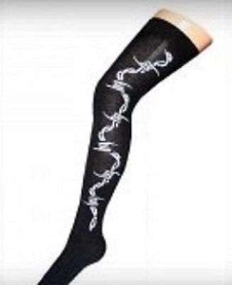 barbed wire over the knee socks